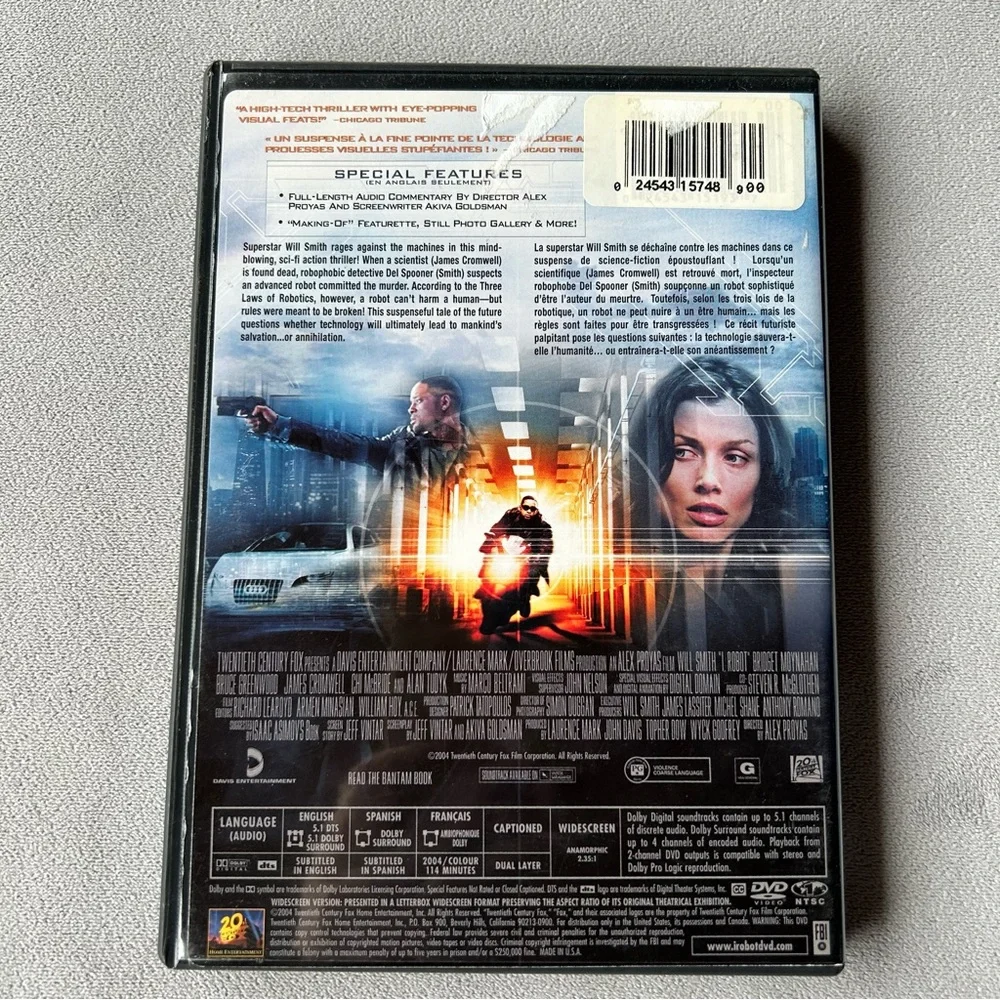 3 for $15 ~ i, Robot ~ Will Smith Bridget Moynahan ~ DVD - Picture 2 of 4